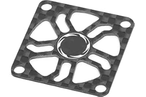 Dilwe Copri Ventola di Raffreddamento RC, Copri Ventola di Raffreddamento Motore Elettrico in Fibra di Carbonio Leggero per Motore RC Car Boat(30mm)