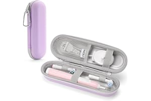 SQERO Etui Voyage Brosse a Dent Electrique pour Pro/IO, Philips Sonicare, étui Brosse à Dent pour Têtes de Brosse et Accessoires, Portatif Etui Brosse a Dent étanche