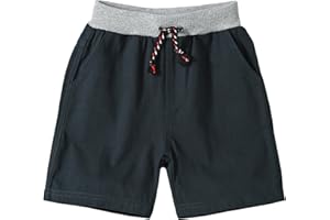 Koonde Boy's Twill Shorts Age 2-7 Years Elasticated Waist Cotton Boy Jersey Shorts