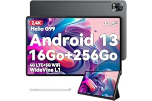 Blackview Mega 1 Tablet 11,5" Ekran 2,4K, Tablet Gaming 16 GB RAM+256GB ROM (TF 2T), Dual SIM 4G+5G WiFi/Helio G99/8800mAh (33 W)/TÜV/13MP+50MP, Android 13 Tablety z etui ochronnym