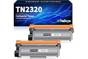 Halloya TN2320 TN-2320 kompatybilny z Brother TN 2320 TN2310 TN-2310 Toner do Brother MFC L2700DW L2700DN L2720DW L2740DW DCP-L2520DW L2540DN L2560DW HL-L2340DW L2360 L2DN L2300D L2365DW (opakowanie 2
