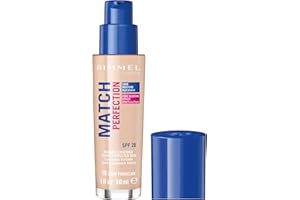 Rimmel - Fond de Teint Match Perfection - Couvrance Légère - Hydratation 24H - 010 Light Porcelain - 30ml