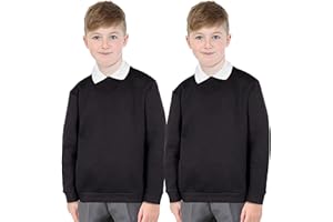 A2Z 4 Kids Girls Boys Unisex Club Scouts School Uniform Pack Of 2 Jumper Cardi Sweatshirt Age 3 4 5 6 7 8 9 10 11 12 13 14 Years