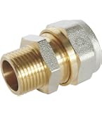 Raccord De Compression Union 1/4IDx9/16OD En Acier Inoxydable 304, 2 Pièces, Connexion Droite, Couleur Argent