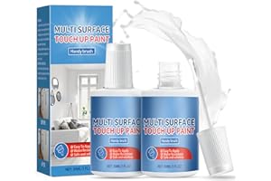 Allony White Enamel Touch up Paint, 30 ml*2 Tile Repair Paint, Bath Enamel Paint Multi-functional, White Enamel Paint Suitable for Kitchen, Bathroom, Shower and Wall, Convenient and Fast