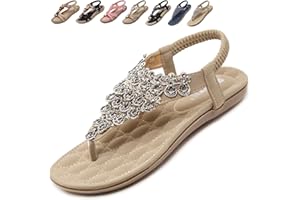 Acfoda Sandalias Planas Mujer Verano Casual Comodos Zapatos de Playa Talla 36-44