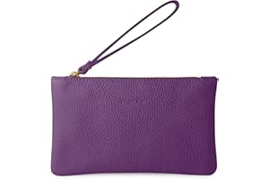 Parubi, Pochette Donna a Mano, In Vera Pelle, Made in Italy, Borsetta Piccola Clutch con Laccetto da Polso Elegante Cerimonia, Modello Aura
