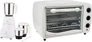 Bajaj Rex 500-Watt Mixer Grinder with 3 Jars (White)