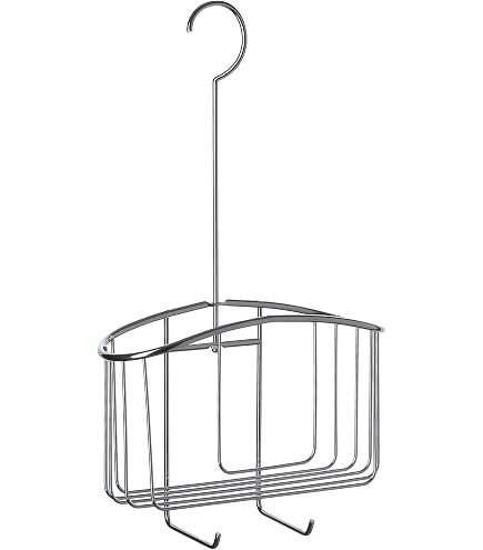 Mensola Portaoggetti Doccia In Acciaio Inox – Portashampoo Da Parete 11,5x16x16 Cm – Cestello Doccia Argentato
