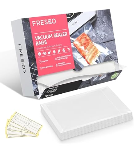 Sacchetti Sottovuoto 10x15 Cm - 100 Pezzi Per Alimenti, Snack E Congelazione - Pretagliati - Foto 2