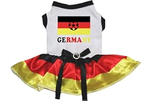 Petitebelle Hundekleid mit Nationalflagge (Deutschland, XXXL)