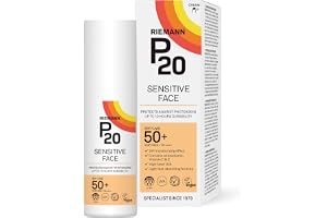RIEMANN P20 Sensitive Face SPF50+ UV-skyddskräm, 50 gram | Icke fet mycket effektivt skyddar ansiktet mot UV-strålning