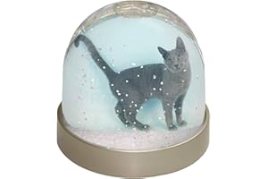 Russian Blue Cat Photo Snow Globe Waterball - Advanta Group®