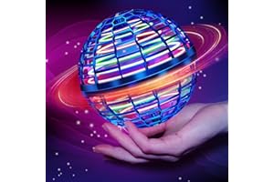 BYUERT Flying Ball, Hand Controlled Hover Ball, Flying Ball with Led Lighting, Flying Orbit Toy Regalos para niños a Partir de 6, 8, 10, 12 años