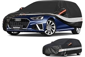 Holthly Autoabdeckung Kombi Passend für Audi A4 Avant/Allroad B7 B8 B9 (1994-2025) 10 Schichten Vollgarage Auto Abdeckplane 100% Wasserdicht Autoplane Outdoor Autogarage.