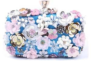 Jywmsc Damskie kopertówki kwiat torebka wieczorowa łańcuszek pasek torba na ramię