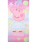AC-Déco Peppa Pig Serviette De Plage En Coton Arc-en-Ciel Multicolore - 70x140cm