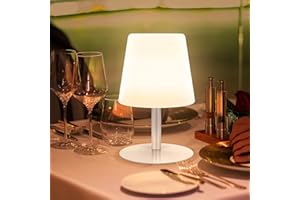 ‎GGNOO LED Akku Outdoor Tischlampe led Kabellos Tischleuchte Dimmbar Tragbare warmweißes/warmes gelbes dinner light Für außen garten schlafzimmer camping Wohn und Schlafzimmer Tisch Hotel