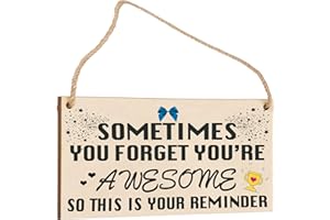 DECOGIFTS Thank You Women Gifts For Best Friend Colleagues Birthday Gifts Awesome Wooden Hanging Friendship Plaque Inspirational For Cheer Up Women Under 10 Pounds Spiritual Christmas Cheap Present