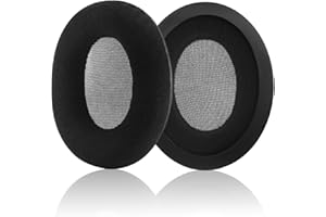 Yizhet Cuscinetti Cuffie Compatibile con Kingston HyperX Cloud II & HyperX Cloud 2 Padiglioni Cuffie di Ricambio in Spugna e Velluto, 1 Paio, Nero
