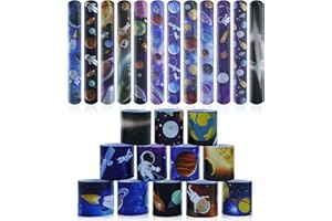 Annauiy 24Pcs Pulseras de Bofetadas,Slap Pulseras de Juguete para Niños,Bandas de Bofetadas Temática Dinosaurio/Tiburón/Fútbol,Regalo de Fiesta de Cumpleaños para Niños y Niñas