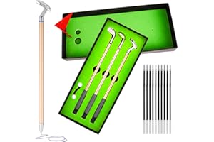 FRIUSATE Golf Pen Set, Mini Golf Ballpoint Pen Golfers Gift Box Set with 10 pcs Refills for Father's Day, Valentine's Day, Business, Christmas, xl