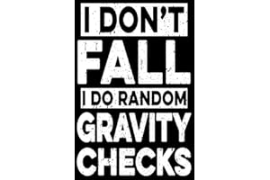 I Don't Fall I Do Random Gravity Checks: Figure Skating Soft Cover Cute Lined Journal Notebook Practice Writing Diary - 120 Pages 6 x 9 Women Gift