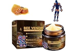 SRCASY Aetheris Bienengift und Kurkuma Gelenk Creme, Bienengift Fortgeschrittene Gelenk und Knochen Creme, Bienengiftsalbe, Bienengift Creme für Beschwerden in Rücken, Gelenke, Knie (60g)