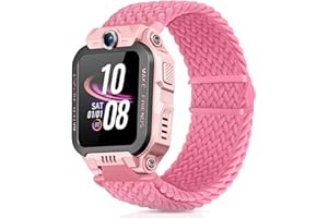 Hexasider Pulsera infantil compatible con Watch Phone Z7/Z6/Z1, pulseras trenzadas de nailon para imoo smartwatch niños Z1/Z6/Z7 bandas de repuesto para niñas y niños