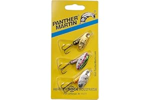 Panther Martin Fishing Lures 3-Pack All Time Greatest Fish Catcher World Famous Spinning Lures in Value Kit Spinners for Trout, Salmon, Panfish, Bass, Crappie & Perch