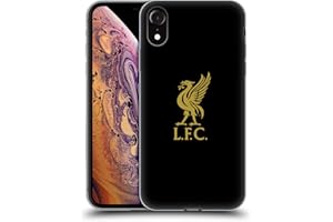 Head Case Designs Offiziell Offizielle Liverpool Football Club Logo Gold Und Schwarz Liver Bird Soft Gel Handyhülle Hülle kompatibel mit Apple iPhone XR