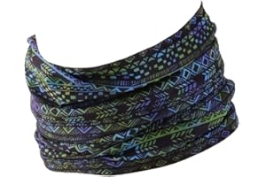 Hilltop Echarpe multifonction Tour de cou de sport - Couvre-chef - Snood pour homme et femme - 100% polyester - Motifs cool et couleurs tendance