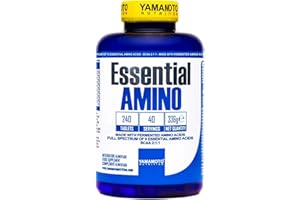 YAMAMOTO NUTRITION Essential AMINO 240 Compresse, Integratore di Amminoacidi Essenziali Fermentati EAA e Ramificati BCAA 2:1:1, Integratore per Sportivi