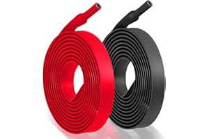 JOYCABIN Lot de 2 gaines thermorétractables 4:1, diamètre 4 mm et longueur 2 m, gaines thermorétractables avec colle, étanches et isolantes, au mètre, pour isolation de câbles