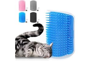 N\C Spazzola angolare per gatti TAIZER, 4 pezzi, spazzola per auto toelettatura per gatti, spazzola angolare per gatti, spazzola per la cura di sé con erba gatta e bordo del gatto, pettine per massaggio,