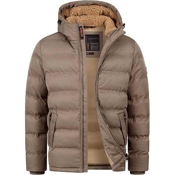 Indicode Heren Bowers Quilted Jacket | Gewatteerd jack in donsjackstijl Orangeade XXL