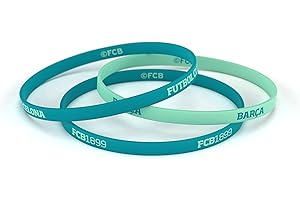Fútbol Club Barcelona Pulsera Verde Junior para Mujer y Niño | Pulsera Barça de Silicona Tercera equipación | Apoya al Barça con un Producto Oficial culé | FCB