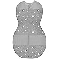 Happiest Baby Sleepea 5-Second Swaddle - 100% Organic Cotton Baby Swaddle Blanket - Doctor Designed Promotes Healthy Hip Development (Graphite Planets, Small)