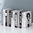Fohome Decorative Books for Home Decor, 12Pcs Hardcover Modern Fashion Decorative Books Set, Coffee Table Books Decor, Stacked Fake Book Stacks For Display in Living Room, Bookshelf, Office Decor