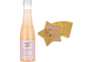 Holler & Glow Party for One Bubble Bath Bomb Party Gift Set, Limited Edition, Vitamin E, Watermelon, Champaign Bottle Shaped Bath Fizzer, Birthday Party, Hen Party, for Women & Girls, 2 Piece Set