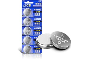 LiCB CR2450 CR 2450 3V Lithium Battery(5PCS)