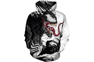 Xumplo Sweat à capuche pour garçons et filles avec impression 3D - Pull à capuche à manches longues avec poche 6-14 ans