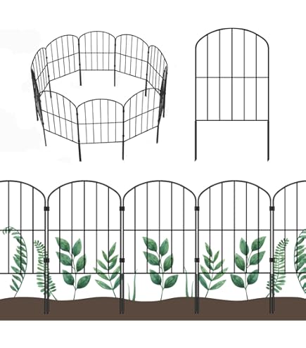 thumbnail image 2 of Green Picket Fence Border – 20-Foot Roll, Easy Garden Edging 2 of 12
