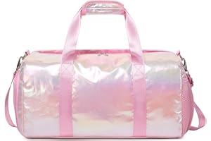 KIMWADALH Bolsa Deporte Niña con Bandolera Chicas Unicornio Bolso Deportivo para Infantil Niños Bolsa de Baile Bolso de Fin de Semana Bolsas de Hombro para Gimnasio Viajes Gimnasia