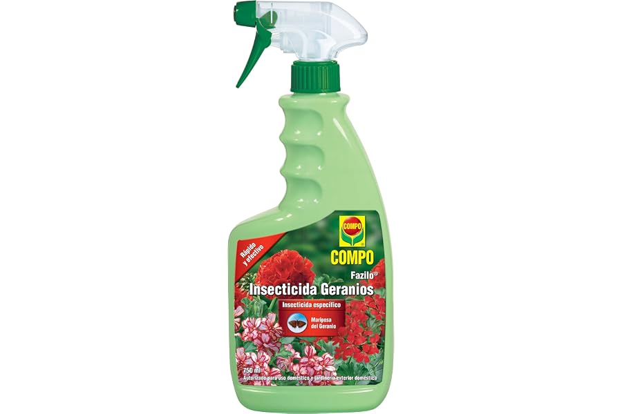 COMPO Insecticida Geranios, Específico para Mariposa de Geranio, 750 ml