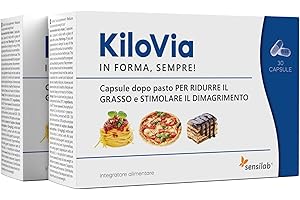 Alga Bruna, Semi d'Uva con Iodio ed Estratto di Foglie di Ortica - Capsule Dopo Pasto con Doppio Effetto Calorico - 60 Capsule, KiloVia, Sensilab