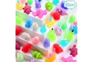 JEFFOUOO 30 Stück Mochi Squishy Set,Mini Squishy Kawaii Dinosaurier Set,Mini Squishies Soft Silikon Dinosaurier Anti Stress Spielzeug,Mini Tiere Squeeze Spielzeug,Mochi Squeeze Toys Party Geschenke für Kinder