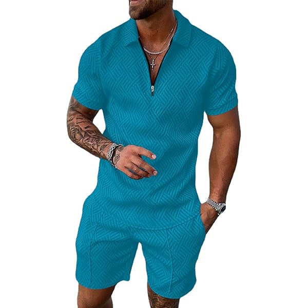 Set voor heren, zomer, joggingpak, 2-delig, set voor heren, T-shirt
