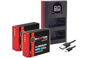 Baxxtar Pro DMW-BLG10 E DMW-BLE9 y Leica BP-DC15 batería (2X 1000mAh / Infochip) con Mini USB Dual Charger 18572