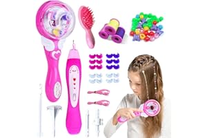 WENOSDA 2 Pcs Hair Bedazzler Kit, Automatic Hair Braider & Haarflechter Haarperlen Maschine, Haarflechtmaschine Automatische für Kinder Braiding Device DIY Magic Hair Styling Tools